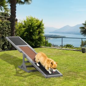 Dog Agility Seesaw for Training and Exercise (Option: Gray-815x350x150 mm)