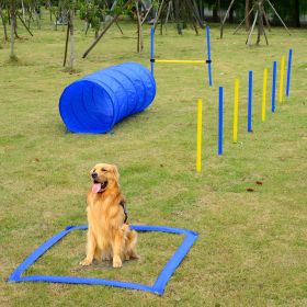 Portable Pet Agility Pet Training Set Dog Obstacle Exercise Adjustable Jump Ring High Jumper w/ Carry Bag (Option: Multi Color-10x10x10 mm)